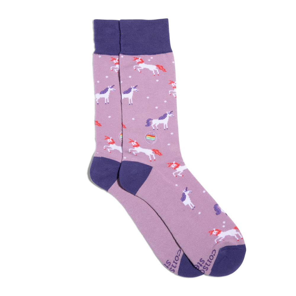 Socks that Save LGBTQ Lives | Purple Unicorns - Echo Market