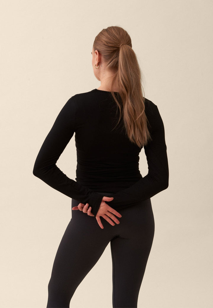 Soft Square Neck Long Sleeve Top - Echo Market