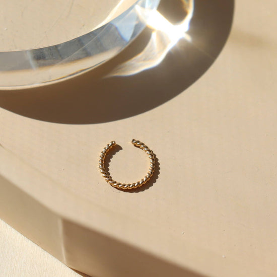 Spiral Ear Cuff: 14k Gold Fill - Echo Market