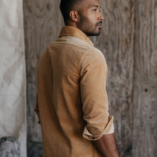 The Connor Shirt in Camel Cord - Echo Market