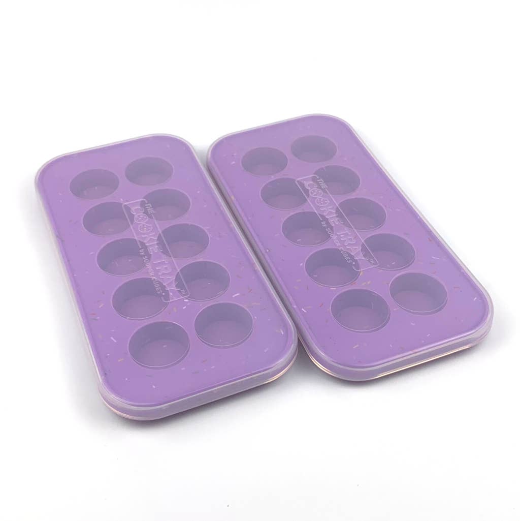 W&P Set of 2 4-Cube Silicone Cup Cube Freezer Trays w/ Lids 