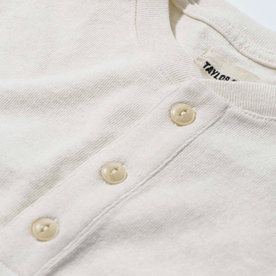 The Heavy Bag Henley in Natural - Echo Market