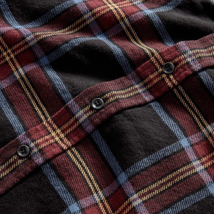 The Ledge Shirt in Dark Navy Plaid - Echo Market