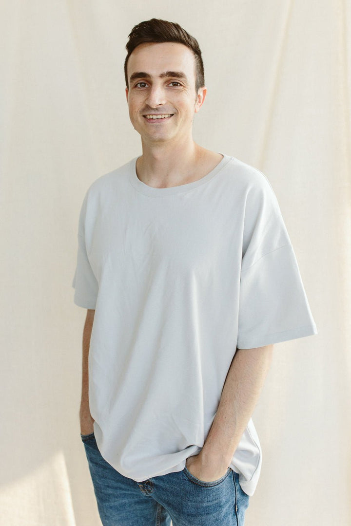 Unisex Oversized Organic Cotton and Bamboo T-Shirt - Echo Market