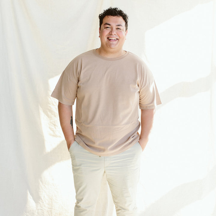 Unisex Oversized Organic Cotton and Bamboo T-Shirt - Echo Market