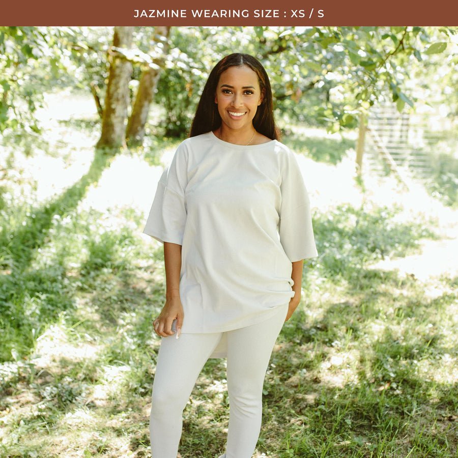 Unisex Oversized Organic Cotton and Bamboo T-Shirt - Echo Market