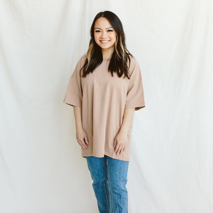 Unisex Oversized Organic Cotton and Bamboo T-Shirt - Echo Market