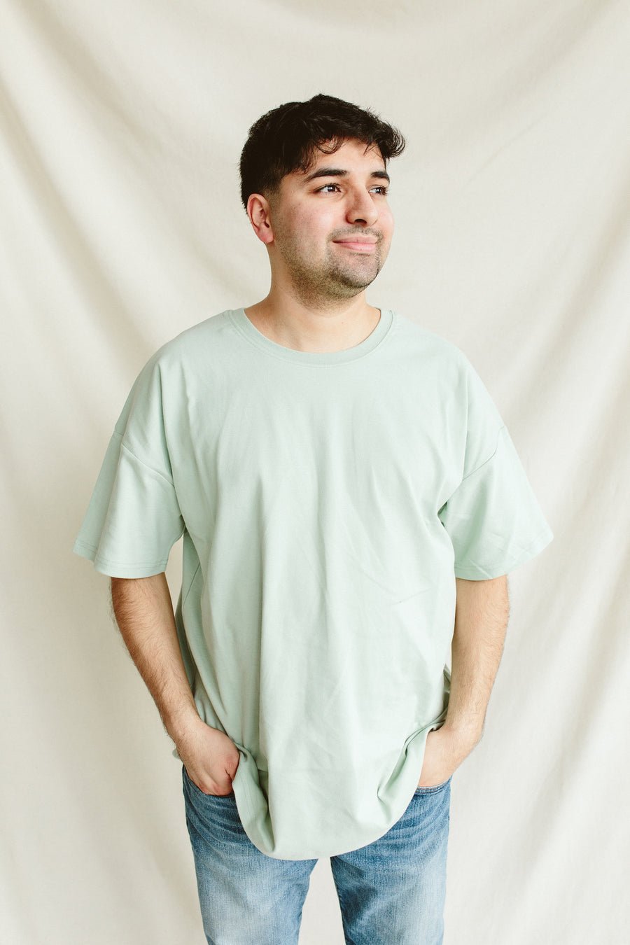 Unisex Oversized Organic Cotton and Bamboo T-Shirt - Echo Market