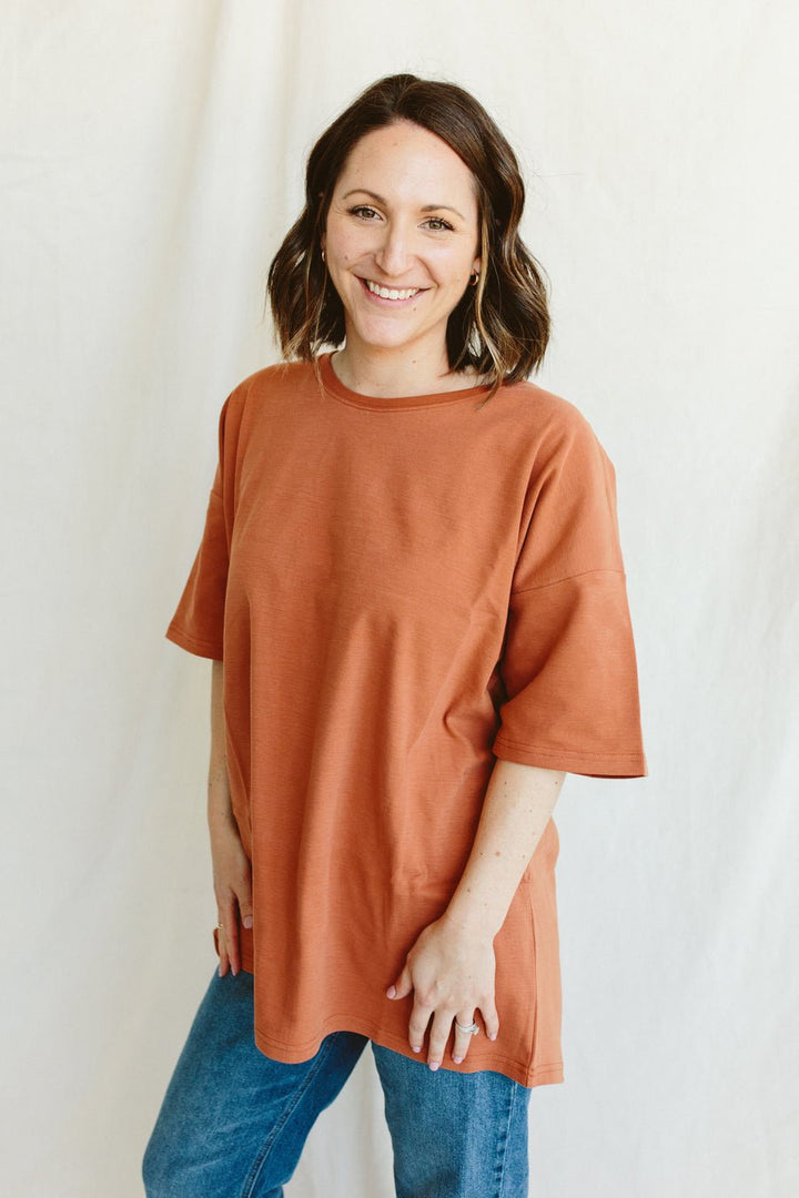 Unisex Oversized Organic Cotton and Bamboo T-Shirt - Echo Market