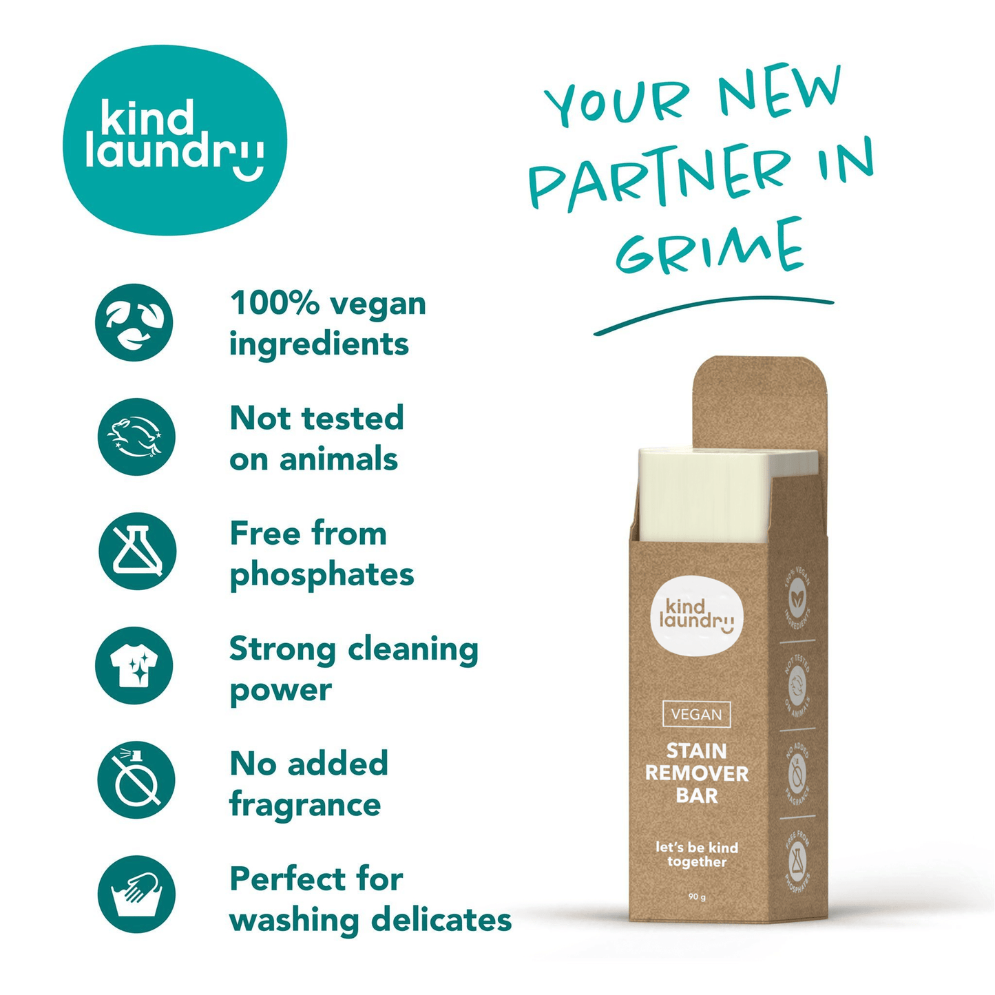 Vegan Laundry Stain Remover Bar by Kind Laundry - Echo Market