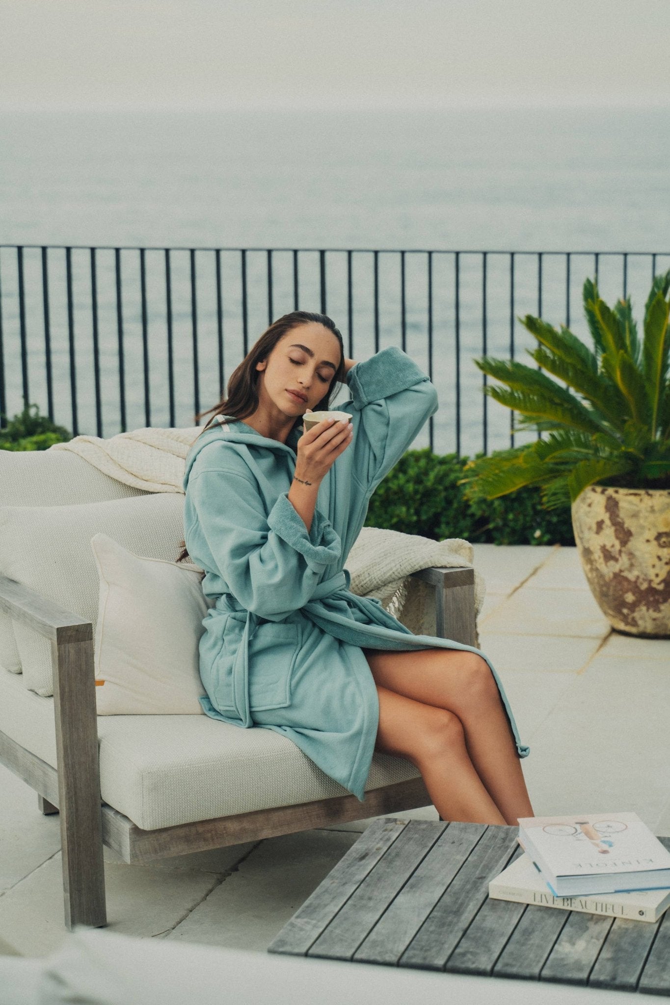 Vintage Wash Robe | Sage - Echo Market