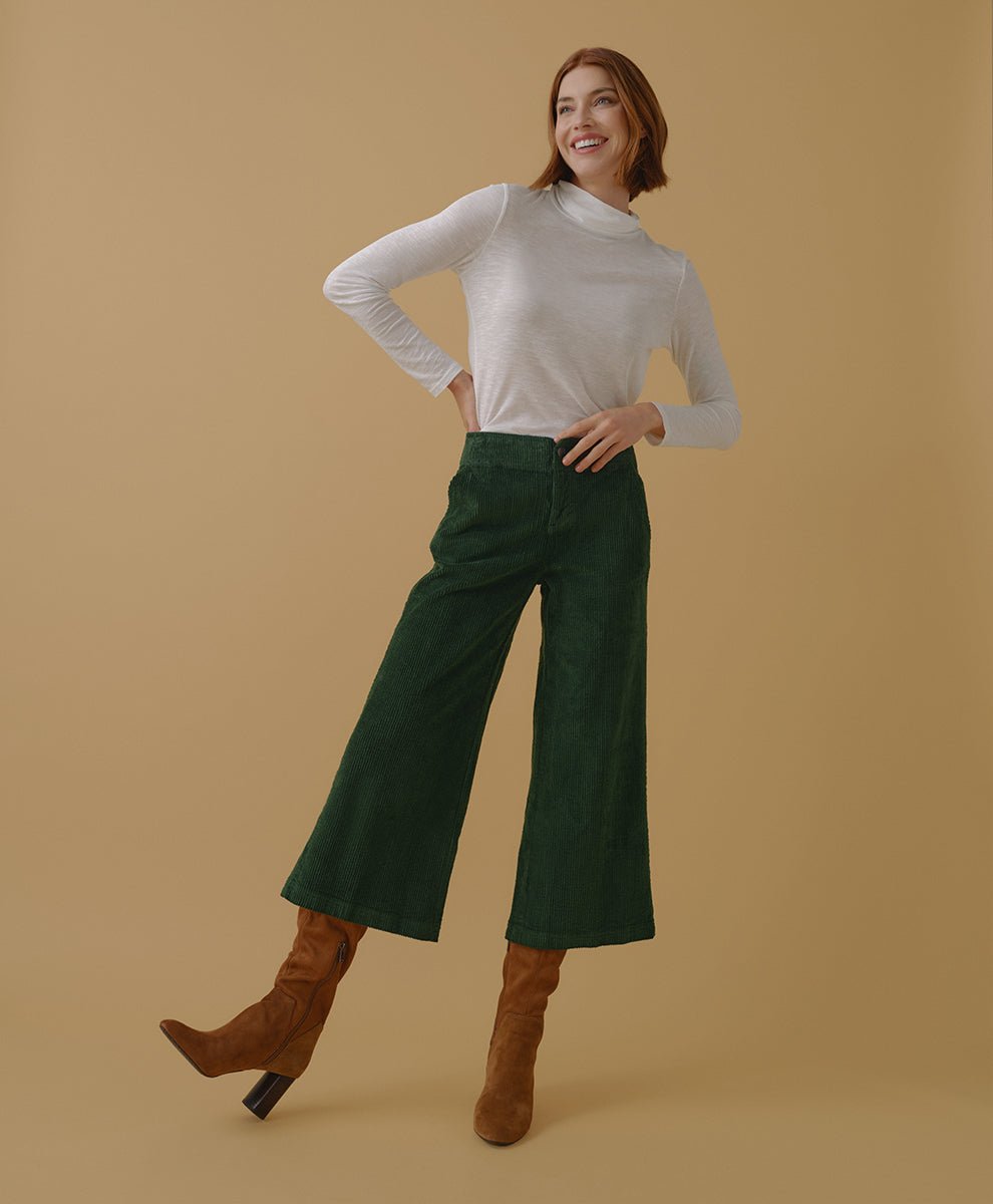 Load image into Gallery viewer, Women’s Classic Corduroy Wide Leg Pant - Echo Market
