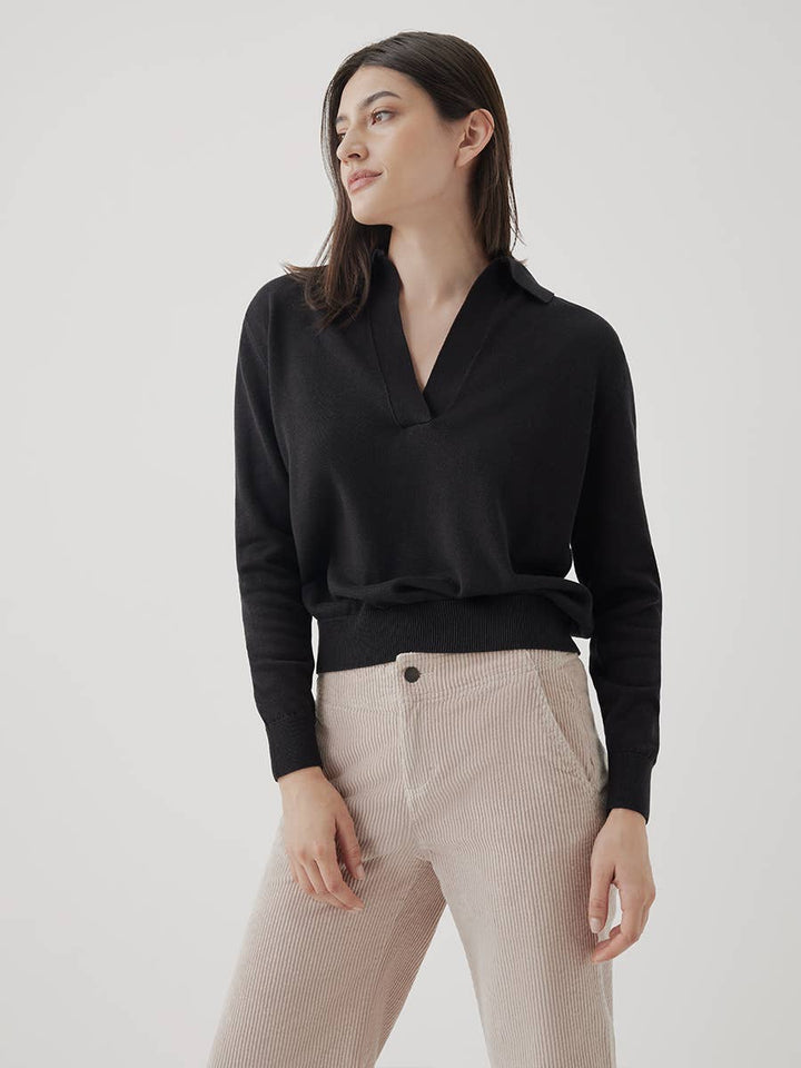 Women’s Classic Fine Knit Polo Sweater - Echo Market