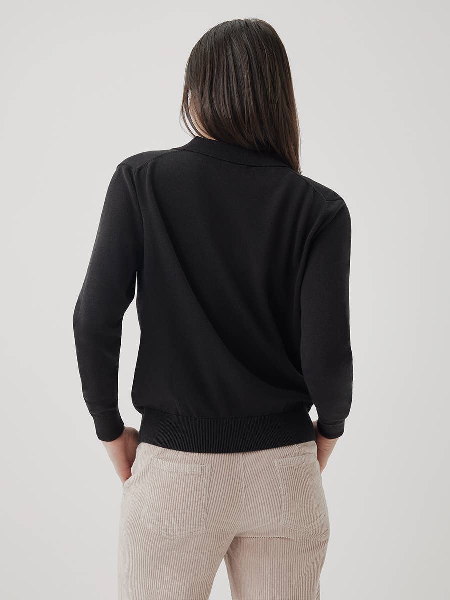 Women’s Classic Fine Knit Polo Sweater - Echo Market