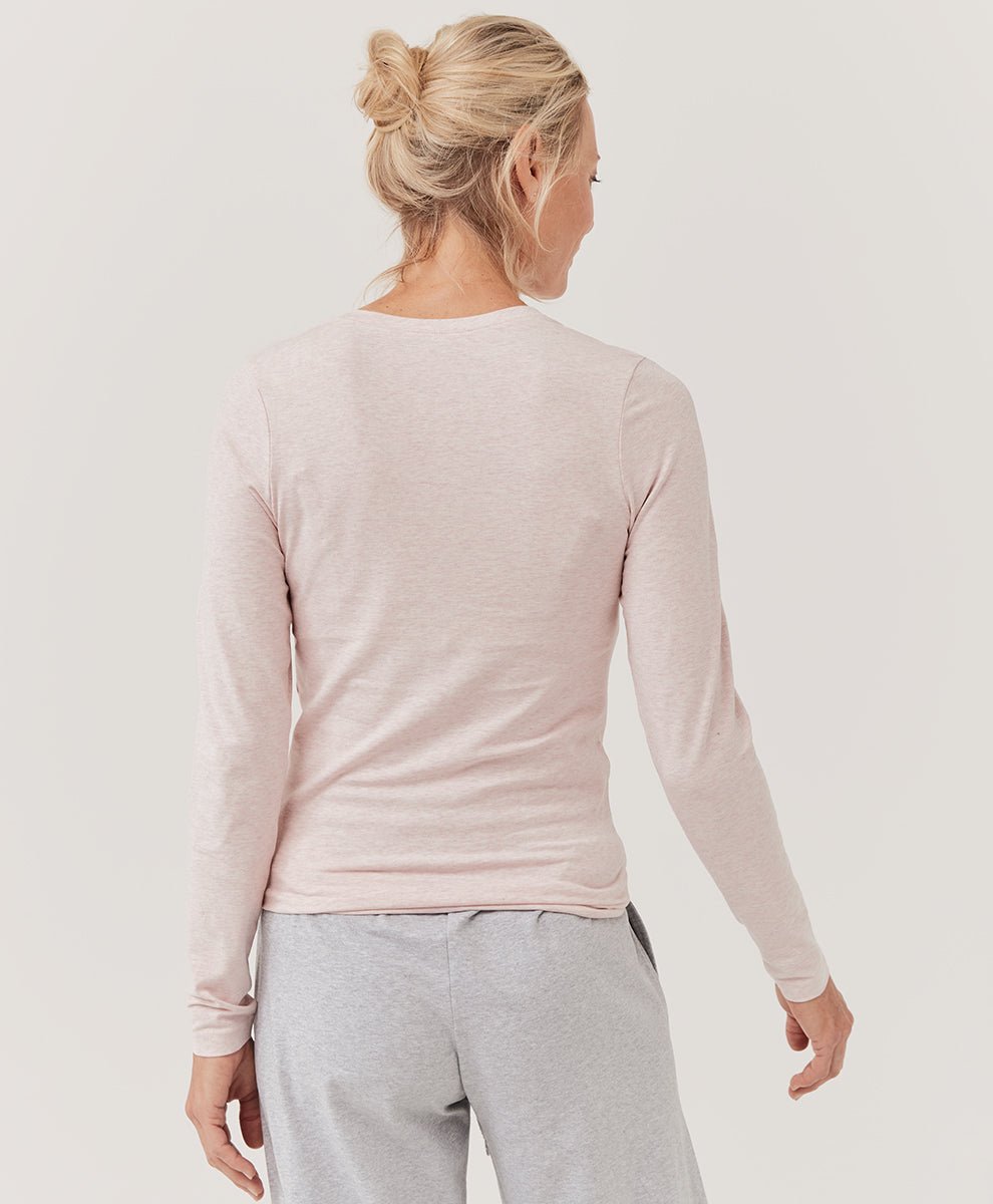Women's Cool Stretch Fitted Long Sleeve Tee made with Organic Cotton, Pact