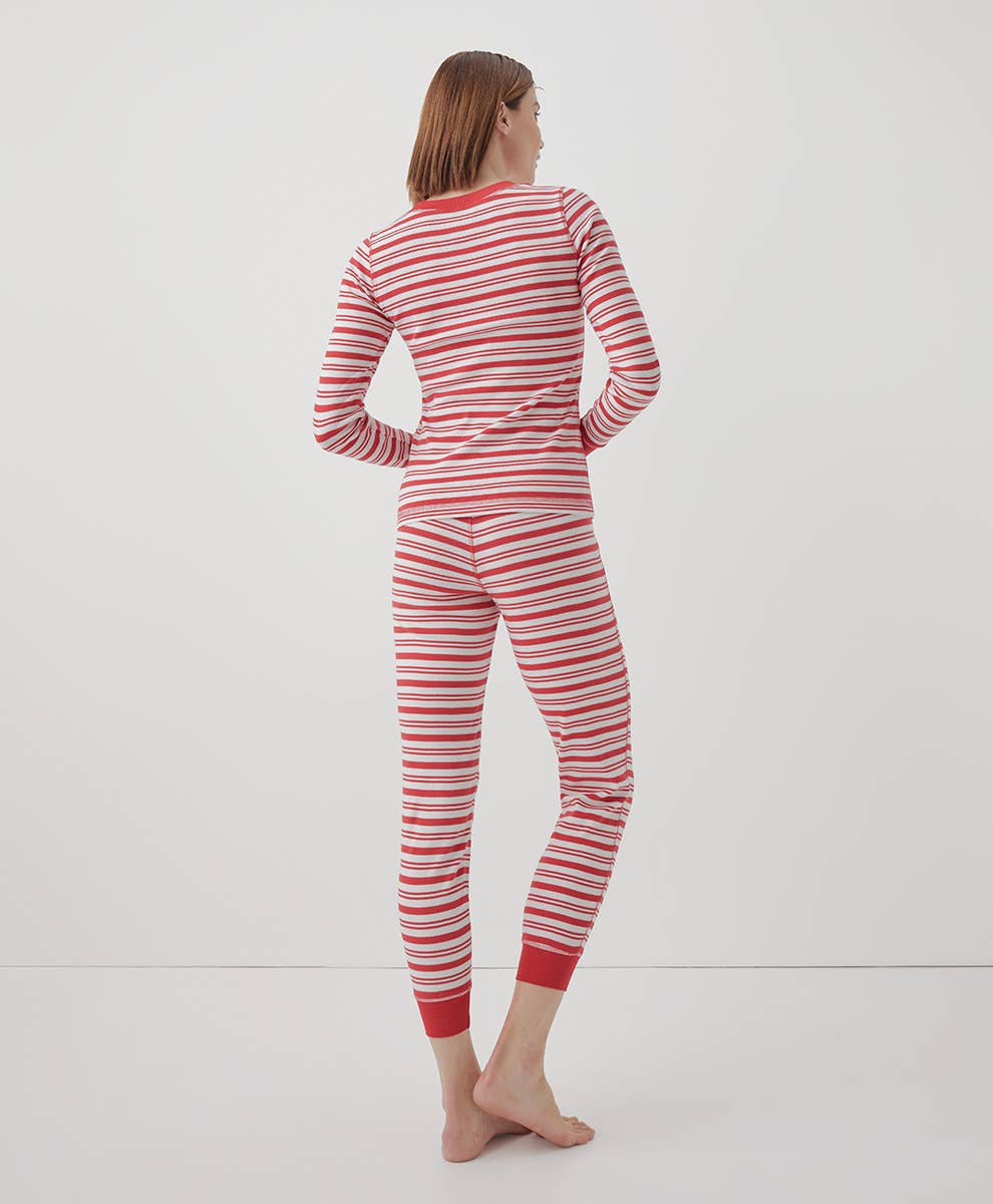 Women’s Dream Bigger Pajama Set: Vintage Candy Cane / X-Small - Echo Market