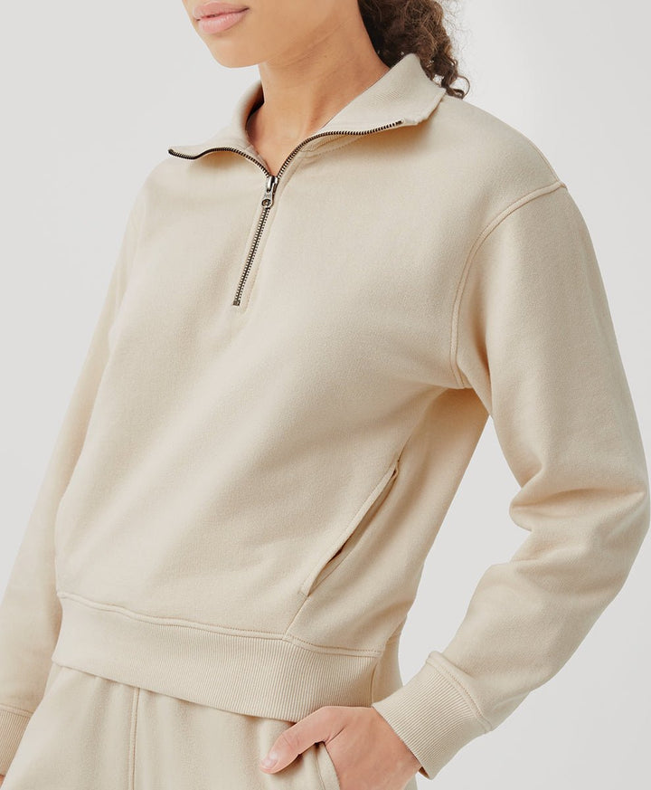 Women’s Essential Loopback Terry Quarter Zip Sweatshirt - Echo Market