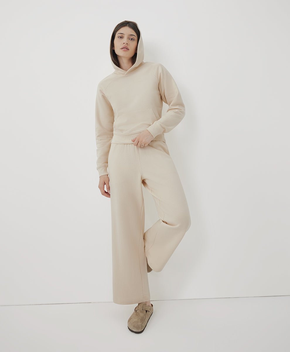Load image into Gallery viewer, Women’s Essential Loopback Terry Wide Leg Sweatpant - Echo Market

