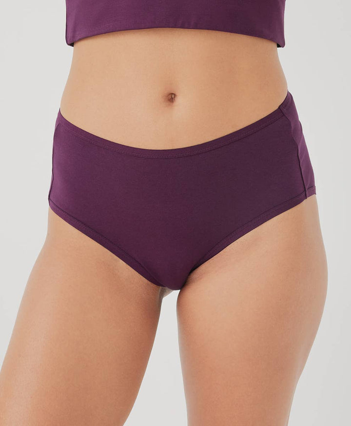 Women’s High Cut Brief: Winter Bloom / 2X-Large - Echo Market