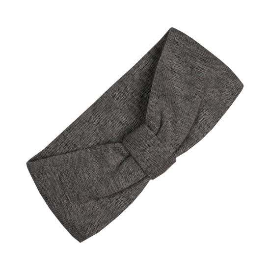 Women's Knit Headband with Ribbon: One Size / Dark gray - Echo Market