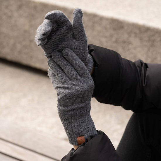 Women's Knitted Merino Wool Gloves - Echo Market