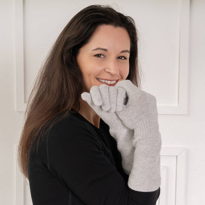 Women's Merino & Cashmere Long Gloves - Echo Market