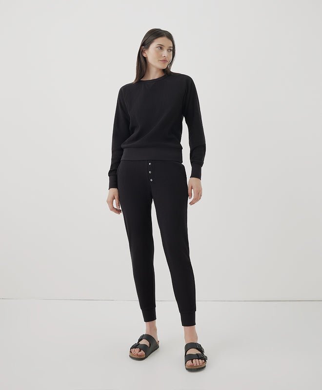 Women’s Thermal Waffle Snap Jogger - Echo Market