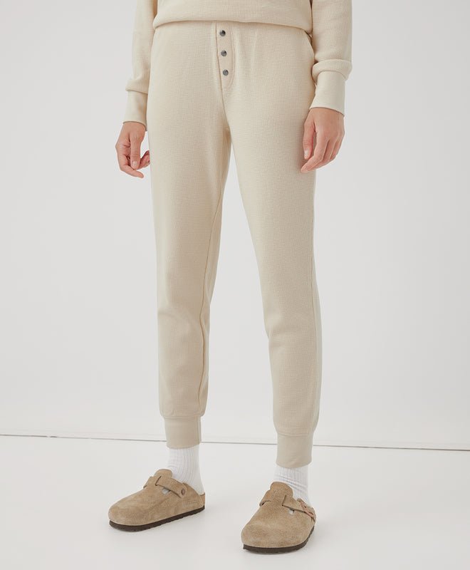 Women’s Thermal Waffle Snap Jogger - Echo Market