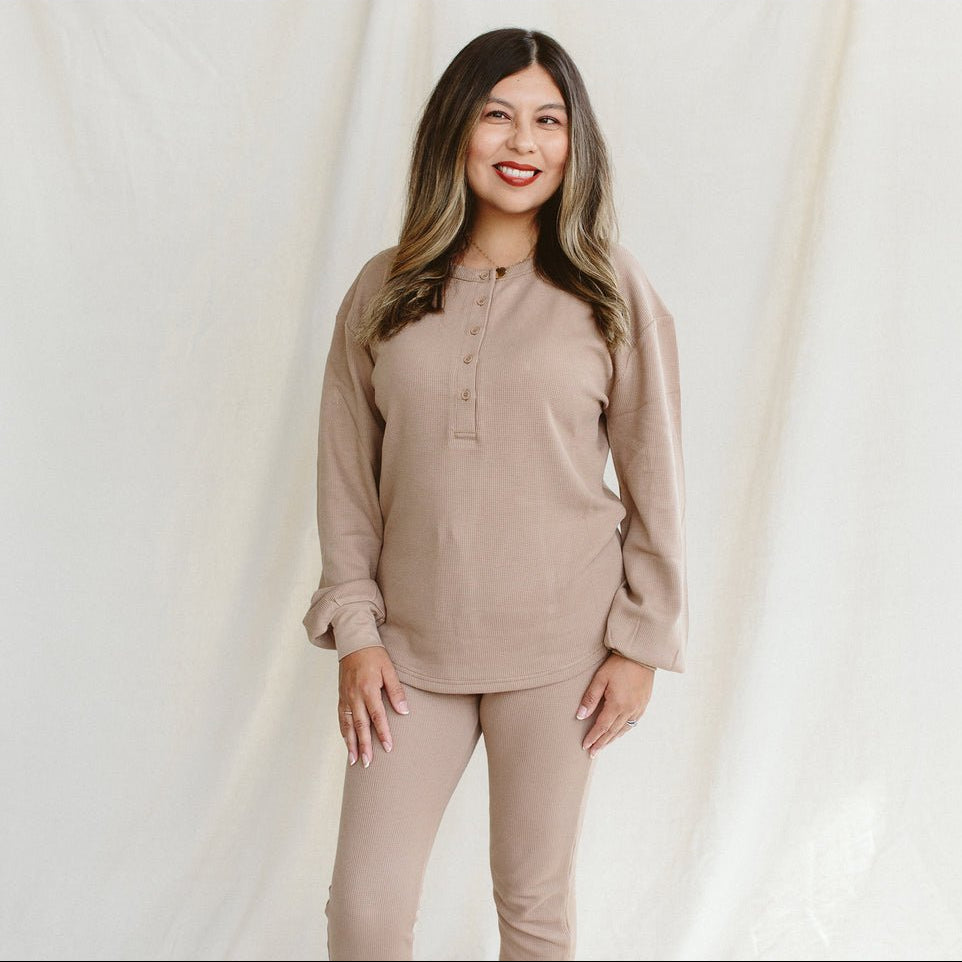 Women's Waffle-Knit Top - Echo Market