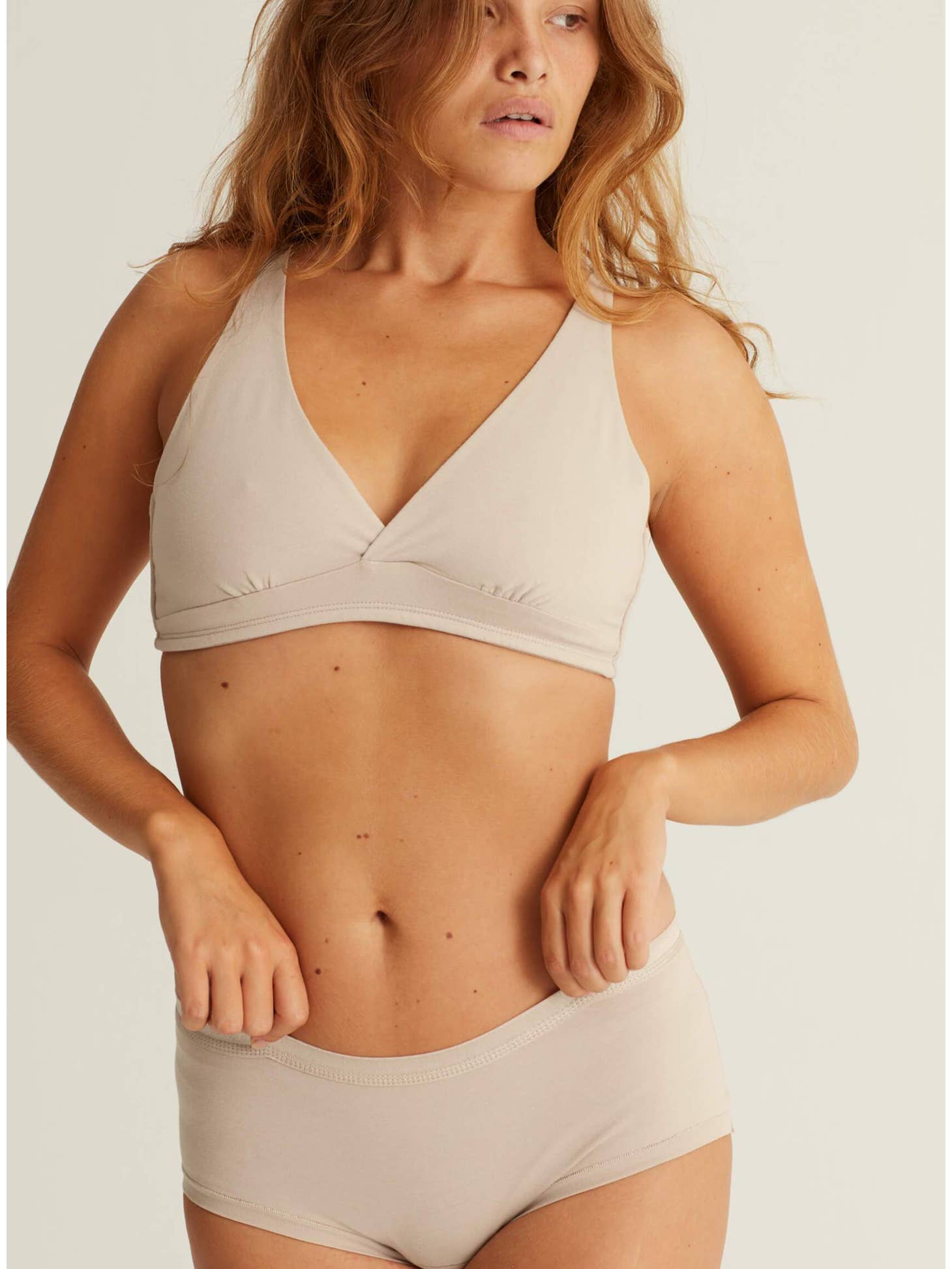 Woron Nude Core Bralette Organic Cotton Soft-bra at Echo Market