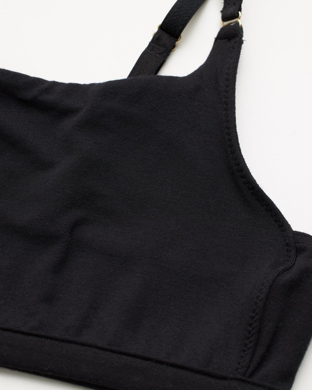 Woron Black Super Stretch Bralette – Padding-Free Sustainable Lingerie at Echo Market