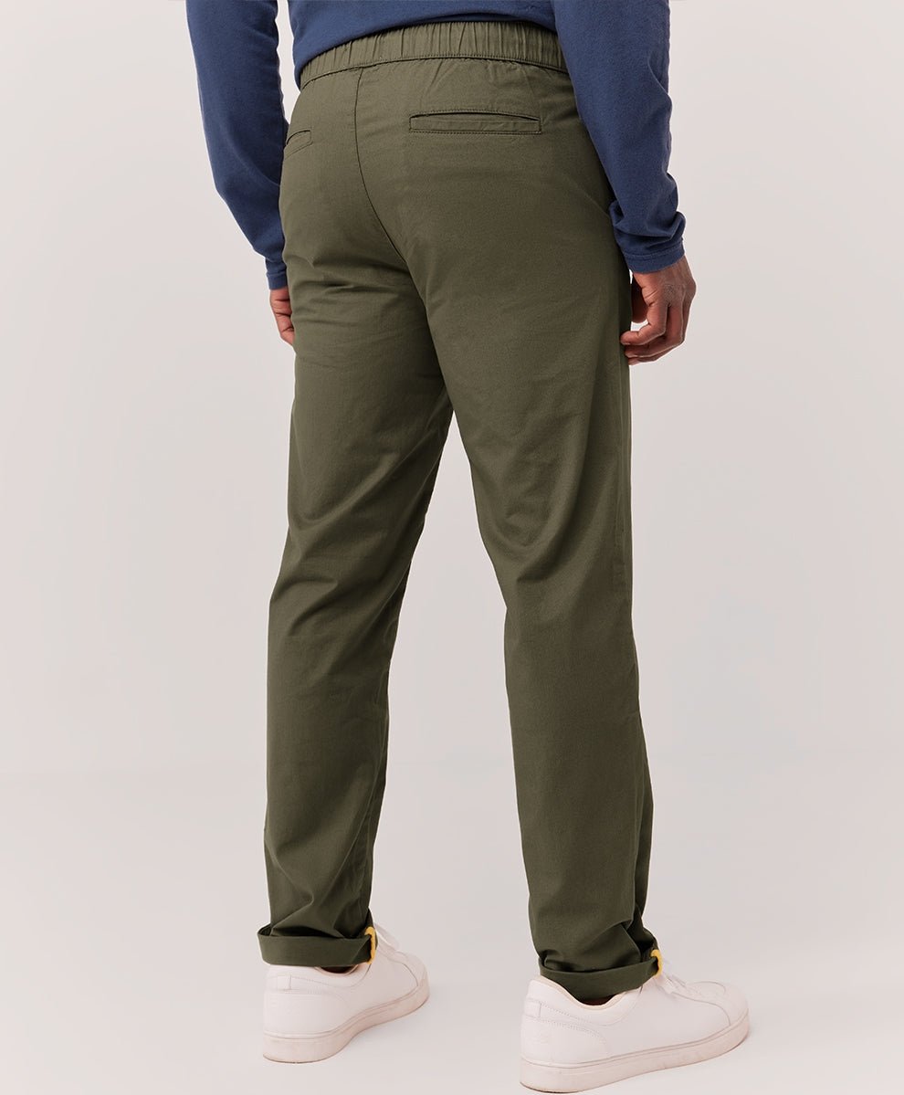 Woven Twill Roll Up Pant - Echo Market
